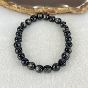 Good Grade Natural Devils Blue Beryl Aquamarine Beads Bracelet 13.10g 15.5cm 7.2mm 26 Beads - Huangs Jadeite and Jewelry Pte Ltd