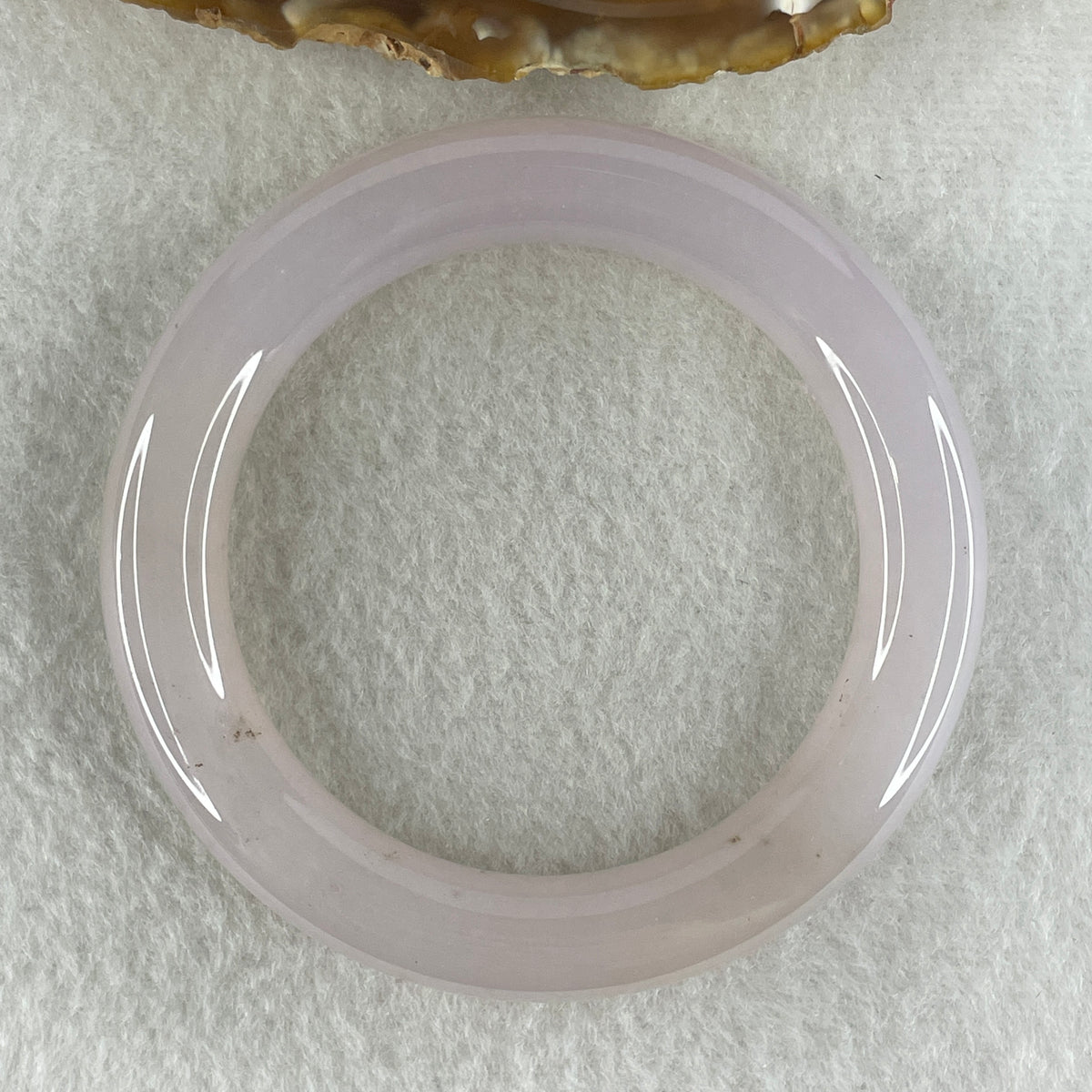 Natural Purple Flower Agate Bangle Set 119.44g Inner Diameter 55.6mm 10.8 by 11.2mm (Perfect) - Huangs Jadeite and Jewelry Pte Ltd