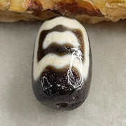 Natural Powerful Tibetan Old Oily Agate Garuda Dzi Bead Heavenly Master (Tian Zhu) 2.74g 17.0 by 10.2mm - Huangs Jadeite and Jewelry Pte Ltd