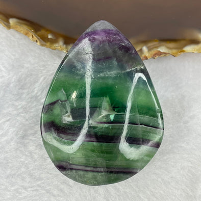 Natural Deep Intense Purple and Green Fluorite Crystal Mini Display 86.28g 55.3 by 41.6 by 21.1mm - Huangs Jadeite and Jewelry Pte Ltd