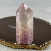 Natural Purplish Pink Kunzite Tower Display 88.96g 31.4 by 24.8 by 76.0mm - Huangs Jadeite and Jewelry Pte Ltd