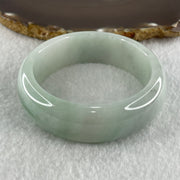 Type A Natural Light Green with Light Lavender Jadeite Bangle 84.56g Inner Diameter 54.5mm 19.0 by 8.4mm (Internal Line) - Huangs Jadeite and Jewelry Pte Ltd
