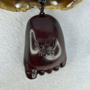 Natural African Zitan Rosewood Spider on Foot Handplay 非洲紫檀木知足常乐手把件 54.87g 58.8 by 39.5 by 33.3mm - Huangs Jadeite and Jewelry Pte Ltd