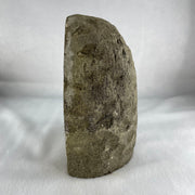 Natural Amethyst Cave with Wooden Stand 1,451.2g 116.4 by 93.7 by 190.0mm - Huangs Jadeite and Jewelry Pte Ltd