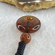 Natural Cognac Amber Ping An Kou Donut Pendant 3.92g 22.1 by 9.6mm 9.2mm 1 Beads - Huangs Jadeite and Jewelry Pte Ltd