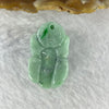 Type A Green with Spicy Green Flora Piao Hua Jadeite Pixiu Pendent A货浅绿漂辣绿花色翡翠貔貅牌 8.74g 24.8 by 14.0 by 12.1 mm - Huangs Jadeite and Jewelry Pte Ltd