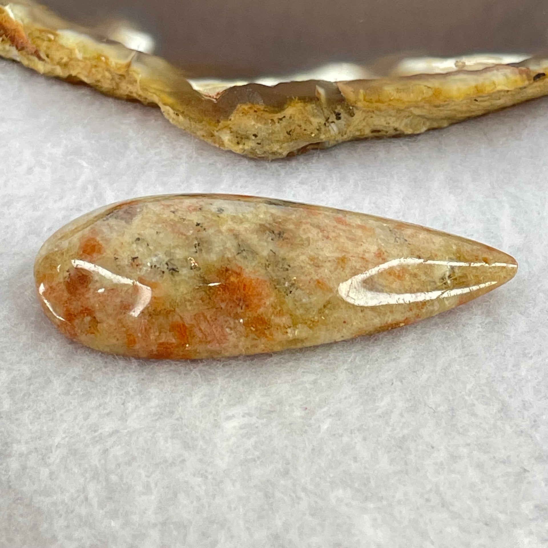 Natural Sunstone Pendant 17.27g 53.0 by 24.9 by 10.8mm - Huangs Jadeite and Jewelry Pte Ltd