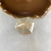 Natural Grey Orange Calcite Quartz Tower Display 180.49g 101.4 by 36.5 by 32.1mm - Huangs Jadeite and Jewelry Pte Ltd