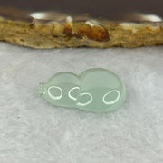 Type A Icy Faint Sky Blue Jadeite Hulu Setting stone 4.48g 23.5 by 18.4 by 5.9mm - Huangs Jadeite and Jewelry Pte Ltd