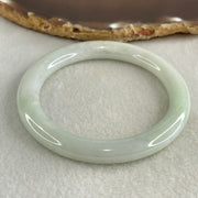 Type A Light Green Jadeite Bangle Internal Diameter 55.3mm 41.257g 8.5 by 8.9mm (External Line) - Huangs Jadeite and Jewelry Pte Ltd