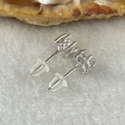 0.5 Ct Colourless Round Brilliant Diameter 5.0mm D VVS1 Excellent Cut Excellent Polish Excellent Symmetry None Florescence Moissanite in S925 Silver Earrings GRA 218444635 - Huangs Jadeite and Jewelry Pte Ltd