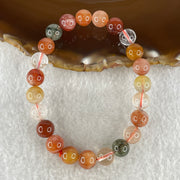 Natural Multi treasures Quartz Beads Bracelet 17.08g 15.5cm 8.3mm 23Beads - Huangs Jadeite and Jewelry Pte Ltd