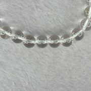 Natural Clear Quartz Bracelet 天然白水晶手链 18.56g 16.5cm 8.4mm 24 Beads - Huangs Jadeite and Jewelry Pte Ltd