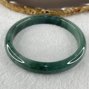 Type A Blueish Green Jadeite Bangle 43.69g Internal Diameter 61.8mm 10.4 by 7.1mm (Slight Internal Lines) - Huangs Jadeite and Jewelry Pte Ltd