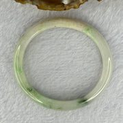 Type A Green Jadeite Bangle 23.55g Internal Diameter 49.3mm 8.4 by 6.3mm (Slight External Line) - Huangs Jadeite and Jewelry Pte Ltd