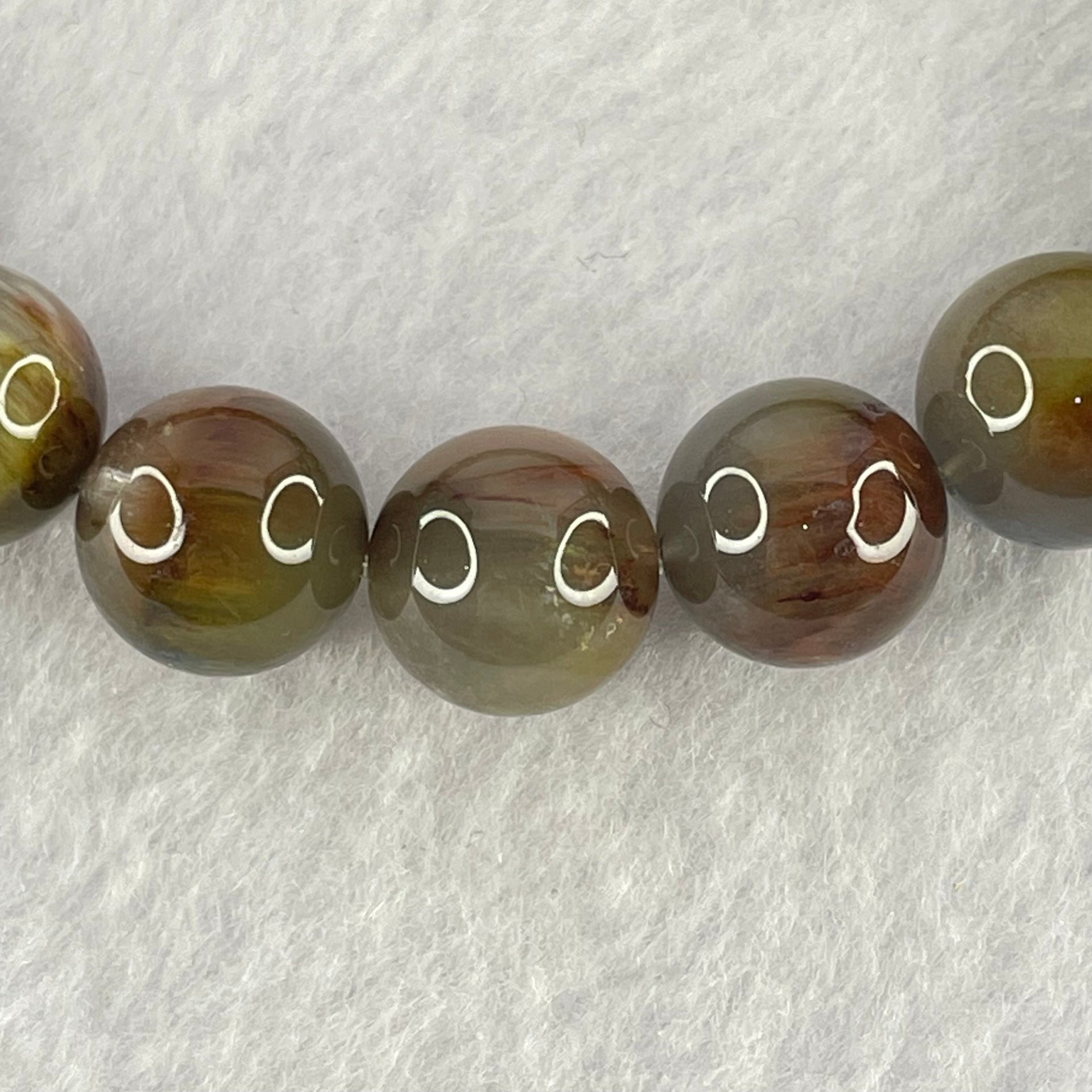 Good Grade Natural Blue Rutilated Quartz Bracelet 40.11g 18cm 12.0mm 18 Beads - Huangs Jadeite and Jewelry Pte Ltd