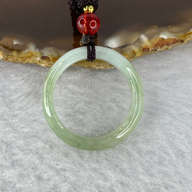 Type A Green Jadeite Ring/Pendent 4.90g 5.2 by 3.5 mm US10.25 HK23 - Huangs Jadeite and Jewelry Pte Ltd