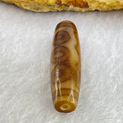 Natural Powerful Tibetan Old Oily Agate 5 Eyes Dzi Bead Heavenly Master (Tian Zhu) 五眼天诛 6.82g 38.3 by 11.0mm - Huangs Jadeite and Jewelry Pte Ltd