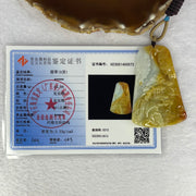 Type A 4 Colours Yellow Green Lavender Red Jadeite Good VS Evil Shan Shui 一念之间 Pendant 34.98g 68.2 by 45.0 by 6.5mm - Huangs Jadeite and Jewelry Pte Ltd