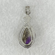 Above Average Grade Natural Super 7 Quartz in S925 Pendant 2.70g 16.0 by 8.2 by 4.5mm - Huangs Jadeite and Jewelry Pte Ltd