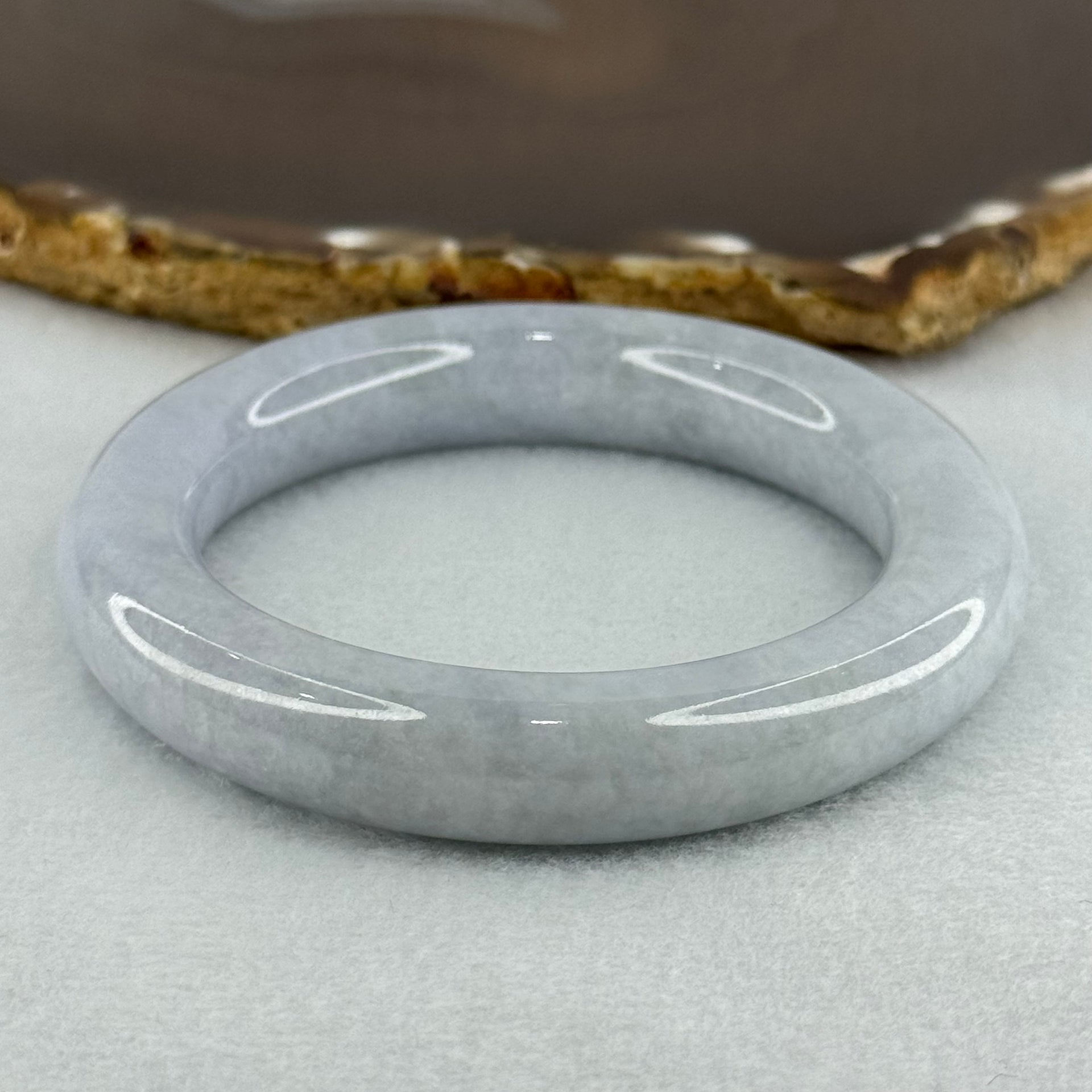 Type A Lavender Jadeite Bangle Internal Diameter 51.5mm 66.19g 11.8 by 10.8mm (Close to Perfect) - Huangs Jadeite and Jewelry Pte Ltd