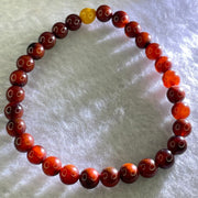 Natural Cherry Amber Beads Bracelet 天然琥珀手链 4.10g 6.3mm 29 + 1 Butterscotch Amber Bead - Huangs Jadeite and Jewelry Pte Ltd