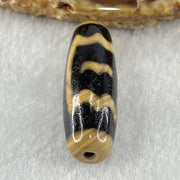 Natural Powerful Tibetan Old Oily Agate Double Garuda Dzi Bead Heavenly Master (Tian Zhu) 8.65g 37.0 by 12.2mm - Huangs Jadeite and Jewelry Pte Ltd