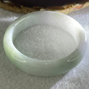 Type A Light Green and Faint Lavender Jadeite Bangle 64.37g Internal Diameter 56.0mm 15.2 by 8.0mm - Huangs Jadeite and Jewelry Pte Ltd
