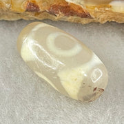 Natural Powerful Tibetan Old Oily Agate 3 Eyes Dzi Bead Heavenly Master (Tian Zhu) 三眼天诛 2.92g 19.3 by 10.2mm - Huangs Jadeite and Jewelry Pte Ltd