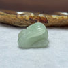 Type A Faint Green Jadeite Rabbit Pendant 7.18g 20.7 by 14.8 by 12.2mm - Huangs Jadeite and Jewelry Pte Ltd
