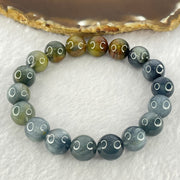 Good Grade Natural Blue Rutilated Quartz Bracelet 39.25g 18cm 11.8mm 18 Beads - Huangs Jadeite and Jewelry Pte Ltd