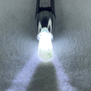 Type A Natural Semi Icy White to Faint Green with Green Patches Jadeite Ruyi Pendant 6.13g 39.5 by 17.3 by 6.7mm - Huangs Jadeite and Jewelry Pte Ltd