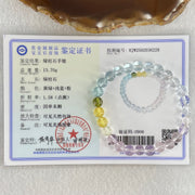 Very Very High Grade Transparent Natural Morganite Beryl Beads Bracelet 13.70g 16cm 7.2mm 27 Beads - Huangs Jadeite and Jewelry Pte Ltd