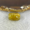 Good Grade Natural Golden Rutilated Quartz Crystal Lulu Tong Barrel 天然金顺发晶水晶露露通桶 
3.83g 16.4 by 11.8mm - Huangs Jadeite and Jewelry Pte Ltd