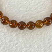 Natural Purple Honey Amber Beads Bracelet 天然紫蜜琥珀手链 6.00g 15cm 7.9mm 23 Beads - Huangs Jadeite and Jewelry Pte Ltd