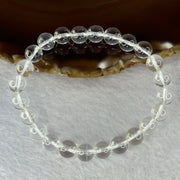 Natural Clear Quartz Bracelet 天然白水晶手链 18.64g 16.5cm 8.4mm 24 Beads - Huangs Jadeite and Jewelry Pte Ltd
