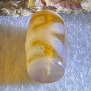 Natural Powerful Tibetan Old Oily Agate Patina Guiren Tairen Human Dzi Bead Totem Amulet Heavenly Master (Tian Zhu) 贵人天诛 4.82g 20.0 by 11.8mm - Huangs Jadeite and Jewelry Pte Ltd