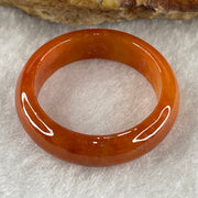 Certified Type A Red Jadeite Rings 2.90g 5.8 by 3.1mm US 8 HK17.7 (Very Very Slight Internal Line) ( Burned) - Huangs Jadeite and Jewelry Pte Ltd