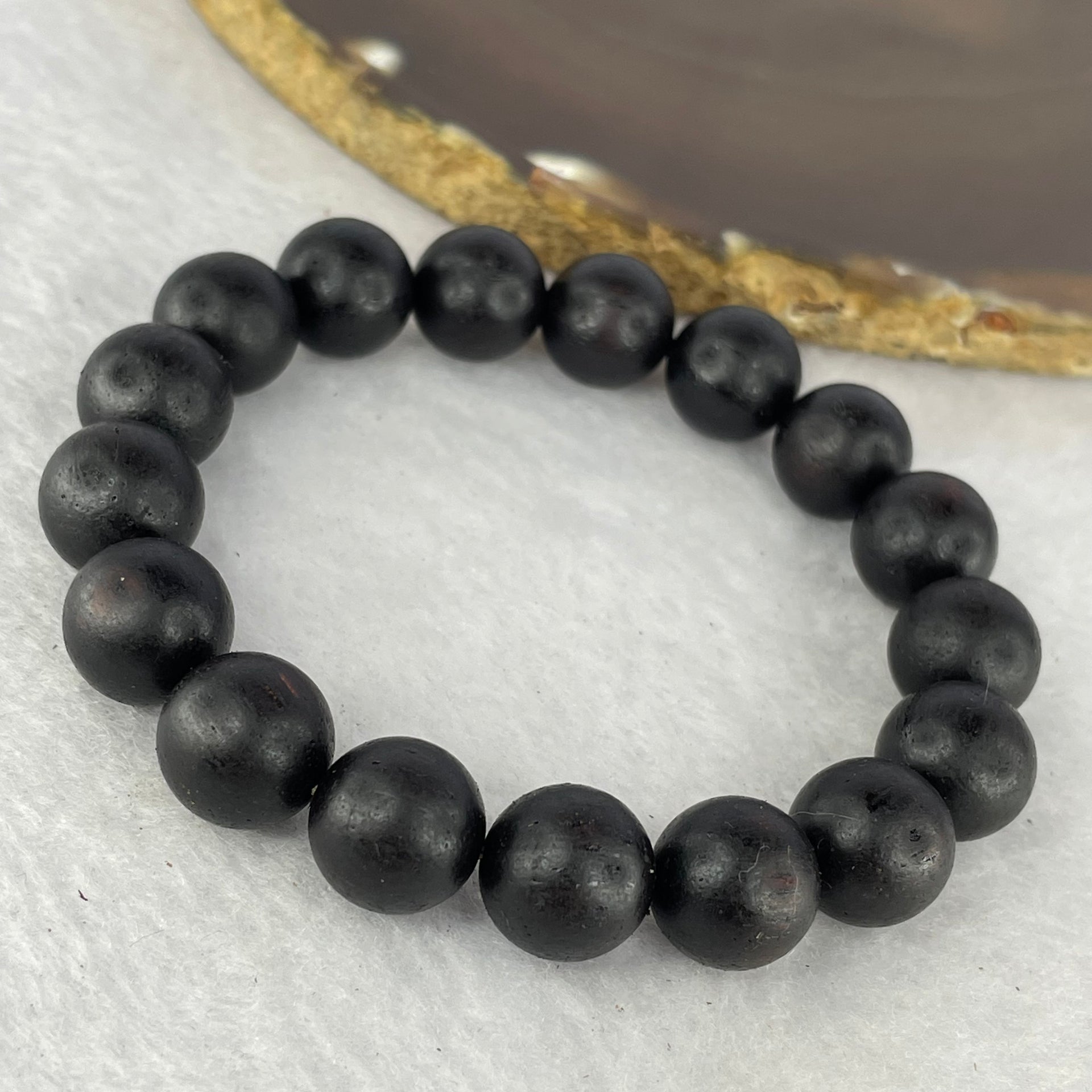 Natural Wild Hainan Jiang Zhen Xiang ( Acronychia Pedunculata) Beads Bracelet (Sinking Type) 天然野生海南降真香珠手链  14.88g 18cm / 12.3 mm 17 Beads - Huangs Jadeite and Jewelry Pte Ltd
