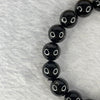Natural Hypersthene Crystal Bracelet 天然金运石水晶手链 41.01g 17.5cm 10.8mm 19 Beads - Huangs Jadeite and Jewelry Pte Ltd