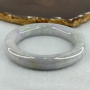 Type A Light Lavender with Light Green Parches Jadeite Bangle Internal Diameter 54.5mm 81.60g 13.0 by 11.8mm (Very Slight Internal Lines) - Huangs Jadeite and Jewelry Pte Ltd