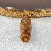 Natural Powerful Tibetan Old Oily Agate 6 Eye with 4 Eye Vajra Dzi Bead Heavenly Master (Tian Zhu) 六眼加四眼金刚杵天诛 8.27g 38.8 by 11.8mm - Huangs Jadeite and Jewelry Pte Ltd