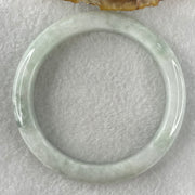 Type A Faint Lavender Faint Green Jadeite Bangle 43.75g Internal Diameter 56.3mm 9.9 by 8.2mm (Very Slight External Line and Some Internal Lines) - Huangs Jadeite and Jewelry Pte Ltd