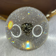 Natural Meteorite Ball Display Approximately Dimensions 155.52g 60.0mm by 76mm (This item has multiple quantity and every piece is unique, and each meteorite may look slightly different) - Huangs Jadeite and Jewelry Pte Ltd