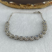 Natural Rainbow Moonstone Beads in S925 Sliver Bracelet 7.39g 13-17cm 3.0 by 2.5mm 15 Pcs - Huangs Jadeite and Jewelry Pte Ltd