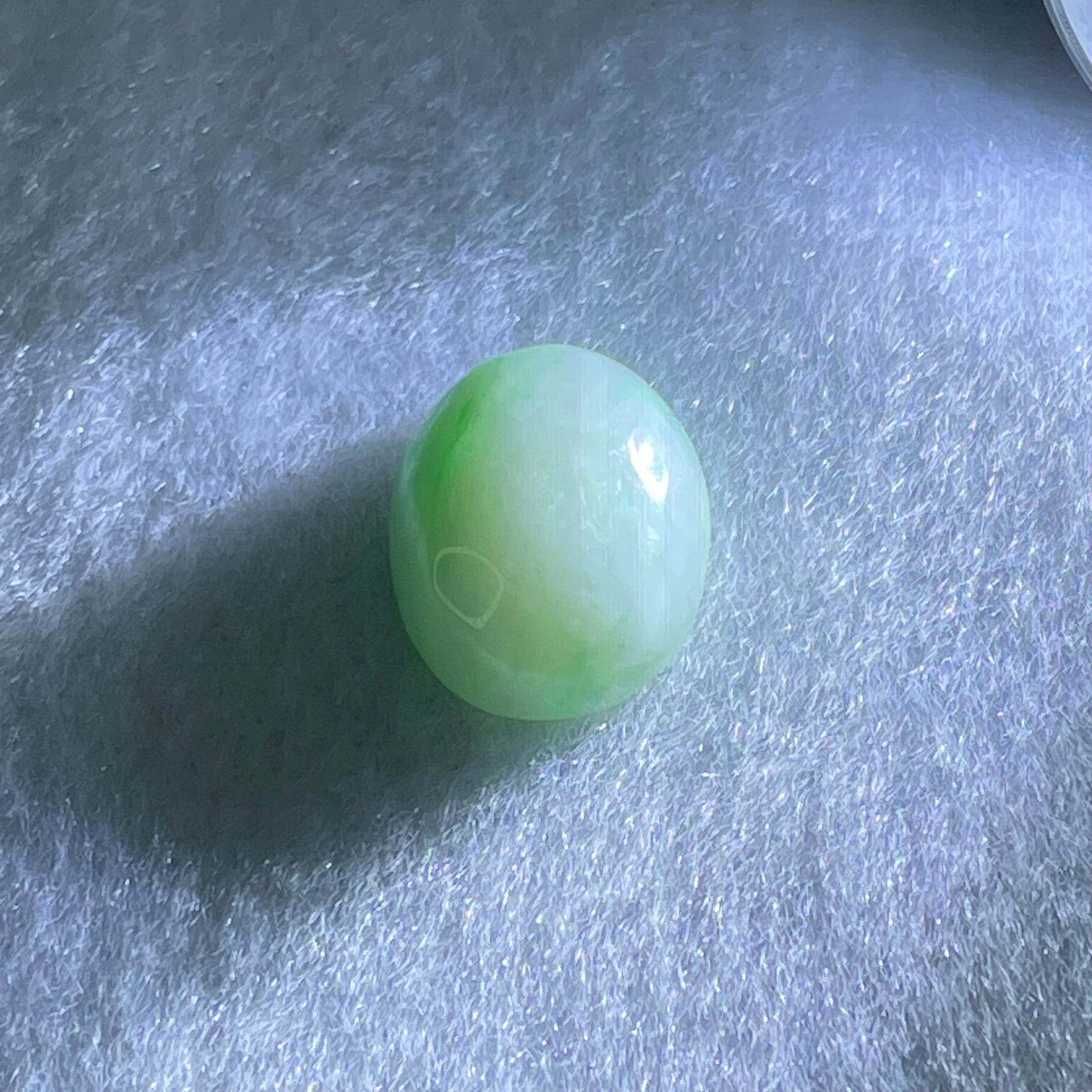 Type A Faint Green Jadeite Stone For Setting 2.80g 16.1 by 12.9 by 7.3mm - Huangs Jadeite and Jewelry Pte Ltd