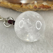 Natural Clear Quartz Mini Ball Charm 14.77g 20.3mm - Huangs Jadeite and Jewelry Pte Ltd