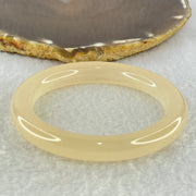 Natural Peach Color Agate Bangle Internal Diameter 56.5mm 43.63g 10.5 by 9.9mm (Close to Perfect) - Huangs Jadeite and Jewelry Pte Ltd