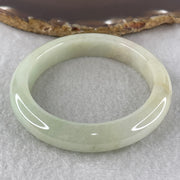 Natural Type Light Green Jadeite Bangle 58.51g Inner Diameter 55.6mm 11.8 by 9.4mm (Internal Line) - Huangs Jadeite and Jewelry Pte Ltd