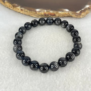 Good Grade Natural Devils Blue Beryl Aquamarine Beads Bracelet 20.54g 16cm 8.9mm 22 Beads - Huangs Jadeite and Jewelry Pte Ltd